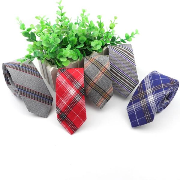 

men's ties skinny red blue plaid british style tie 6cm polyester necktie accessories daily wear cravat wedding party gift, Blue;purple