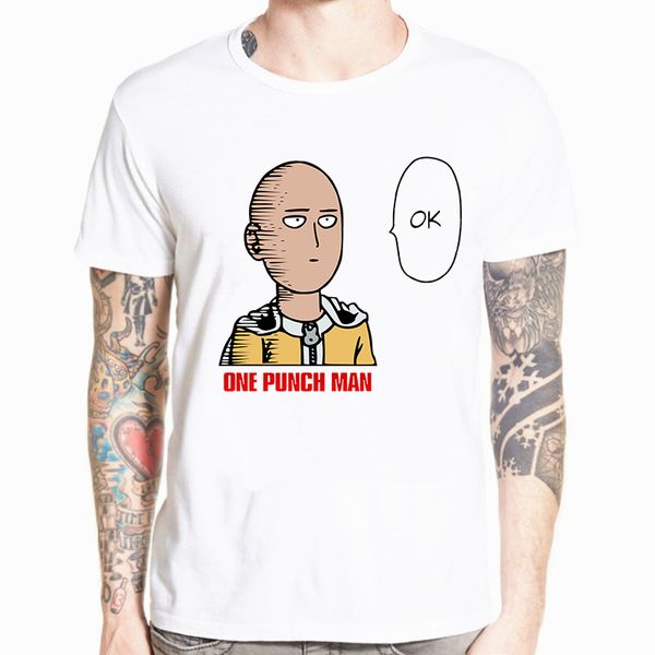 

anime one punch hero saitama oppai men t-shirt 2019 new summer men short sleeve shirt funny t shirts streetwear shirts tees