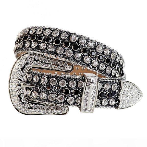 

western пастушок и ковбой bling bling swarovski стразы пояс шипованных пояс съемные пряжки для женщин и мужчин, Black;brown