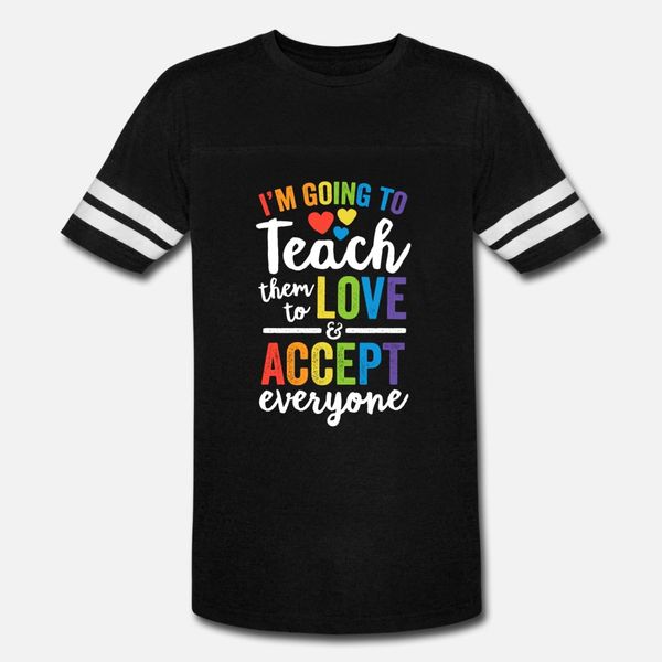 

teach them to leave accept everyone t shirt men designer short sleeve size s-3xl clothing sunlight new fashion summer letter shirt