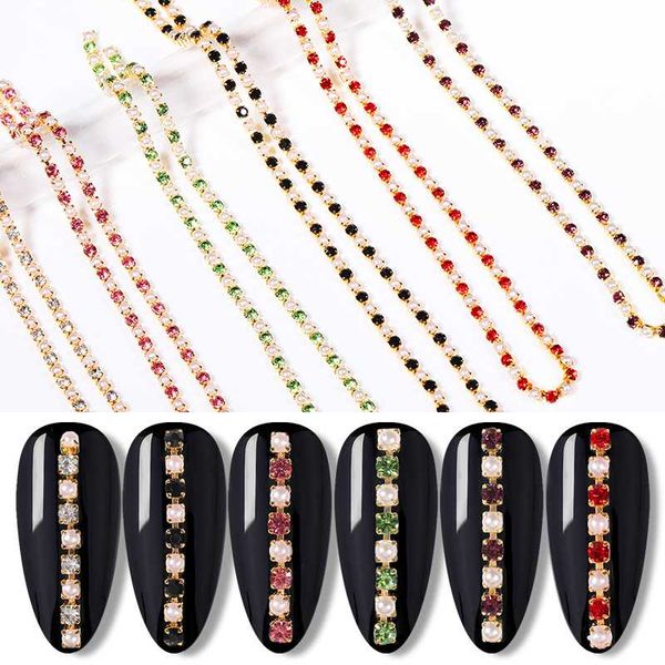 

nail art alloy metal chains gold 3d charms nail art decoration studs spangles punk snake bone strass jewelry accessory, Silver;gold