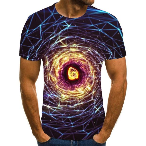 

verano tridimensional 3d vortex camiseta hombres mujeres moda de manga corta linda camiseta 3d print shirts anime anime kawaii men clothing
