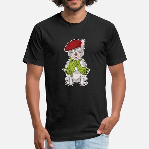 

французский бульдог frenchie тенниска мужчин печать футболочку crew neck мужская сыпучие здание весна осень прохладный рубашку