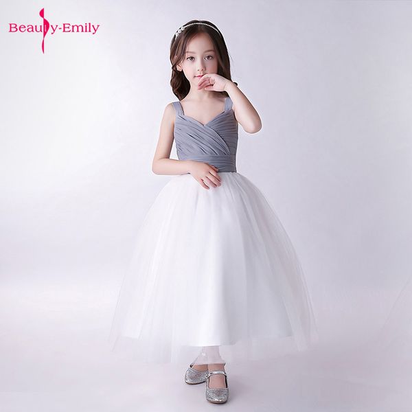 

girl's dresses beauty emily elegant girls evening for kids v neck birthday party children tulle ball gowns pageant prom, Red;yellow