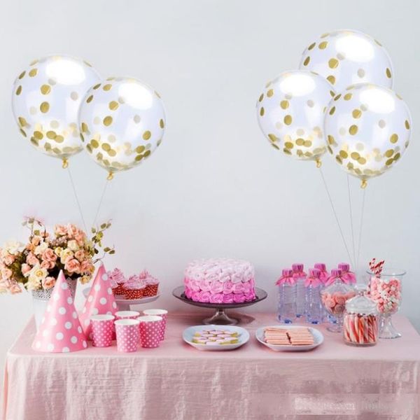 

latex balloon gold confetti balloons 12 inches party decoration balloons with golden paper dots party decorations wedding fast shipping