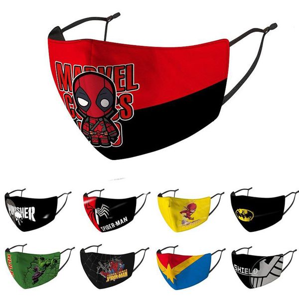

2020 designer face mask fashion kids face masks children's mask good-looking dustproof and smog cold protection spiderman batman super