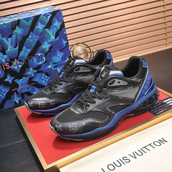 

2020 l9 fashion trend designer mens shoes leather mesh breathable comfortable outdoor shoes lace-up casual hiker shoes mens sneakers, Black