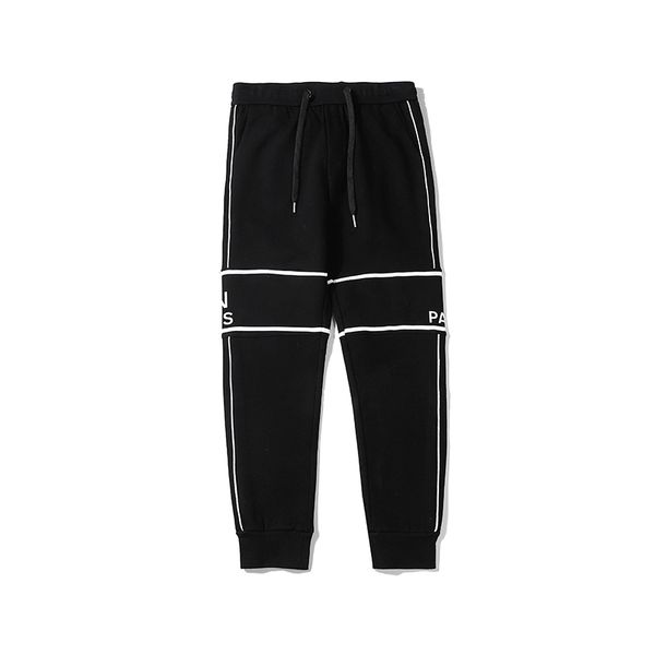 

mens designer track pant повседневный стиль мужские brand letters luxury бегуны брюки повседневный cargo pant брюки кулиской m-2xl, Black
