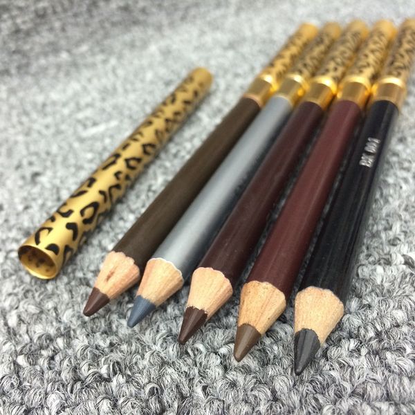 

new arrivals makeup leopard grain eyebrow pencil waterproof professional make-up eyebrow pencil & brush black dhl ing
