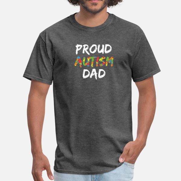 

день гордого аутизма dad отца тенниска мужчина customized короткий рукав размер s-3xl basic solid graphic юмор summer style прохладной рубаш