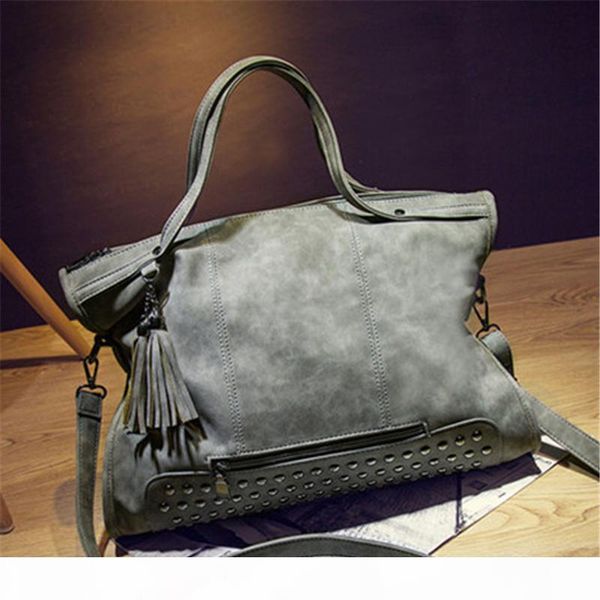 

new handbag totes women's rivet messenger bag big brand shoulder bags scrub handbag gifts