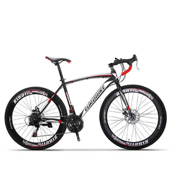 

2020 21-speed variable speed 700c road bike high carbon steel double disc brakes big wind off-road road bike men and women