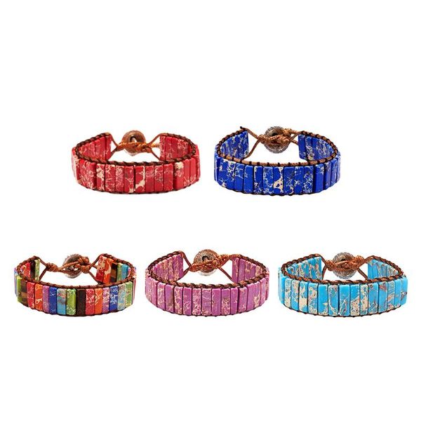 

charm bracelets gothic braided bracelet natural stone bangle wristband handmade men women, Golden;silver