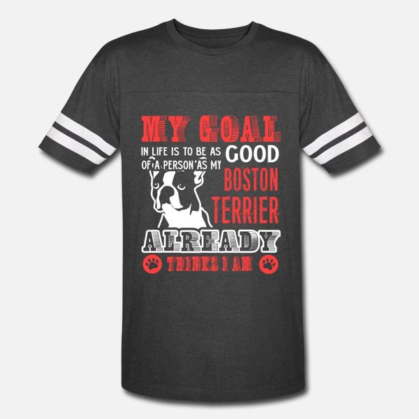 

boston terrier t shirt men design 100% cotton round collar slim crazy comical summer kawaii shirt