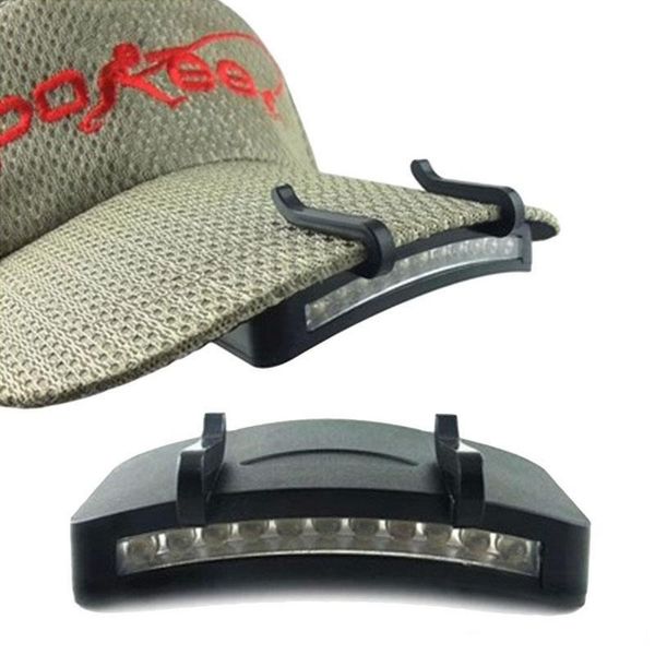 

hunting clip-on hat - led flashlight outdoor head cap fishing lamp camping headlight lights 11 torch headlamp bright light super nzcjh