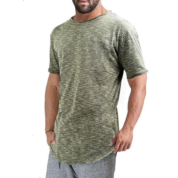 

men's t-shirts hipster casual short sleeve round hem basic crew-neck tee slim fit skinny tshirt male hip hop streetwear, White;black