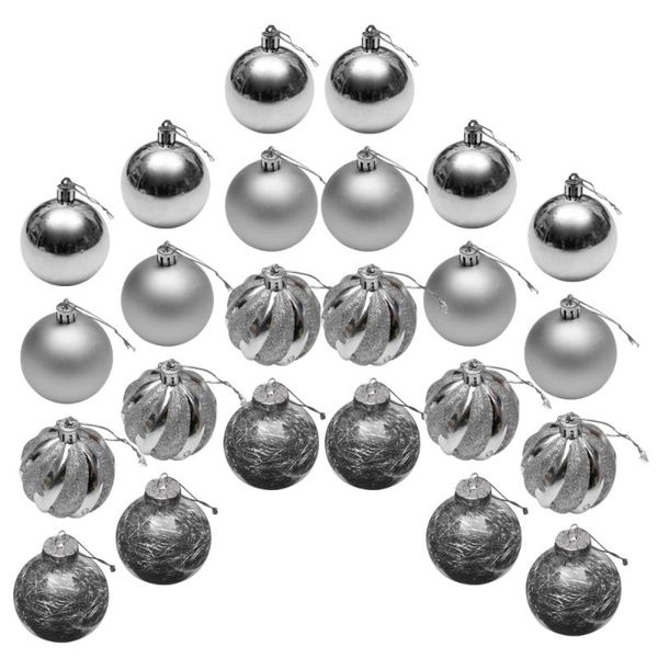 

24 pcs xmas tree hanging decoration christmas baubles beautiful plastic hanging christmas balls ball pendant set ornam