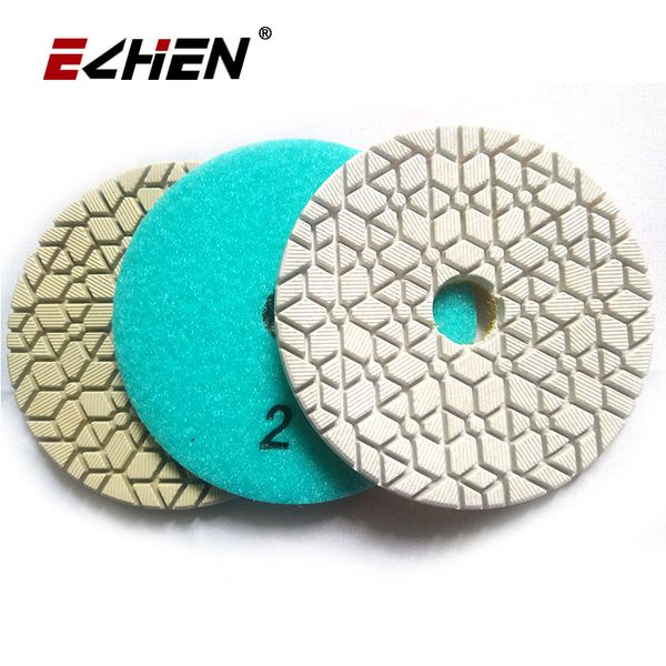 

3 steps diamond polishing pads for wet polishing granite slabs engineer stone marble natural quartz back