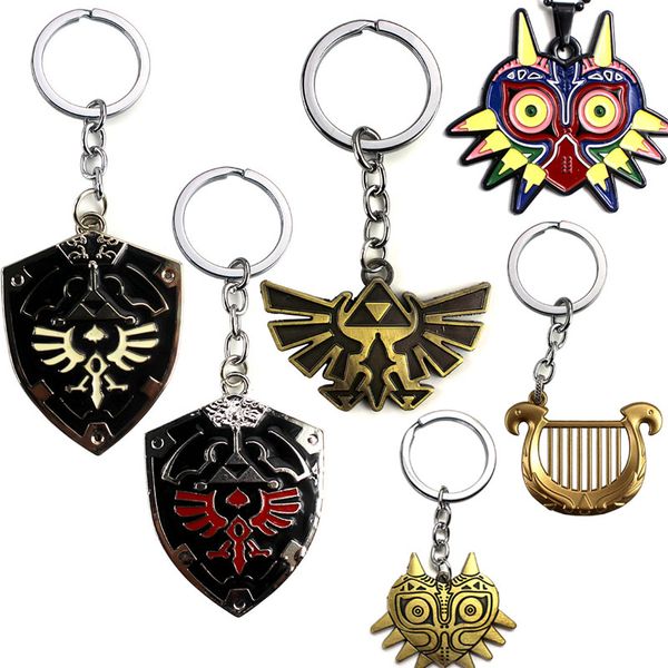 

keychains game jewelry zelda majora keychain metal keyring for men women souvenirs gifts kids, Silver
