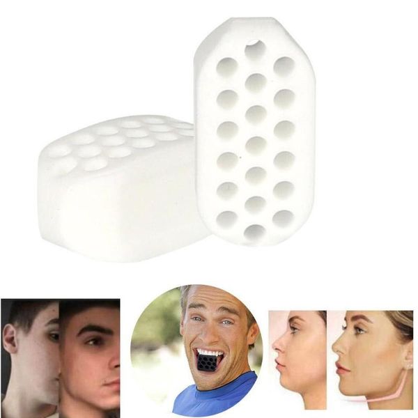 

1 pair face lifiting artifact toner exerciser jaw muscles beauty cheeck ball v tool fitness neck face silicone slimm f6n9