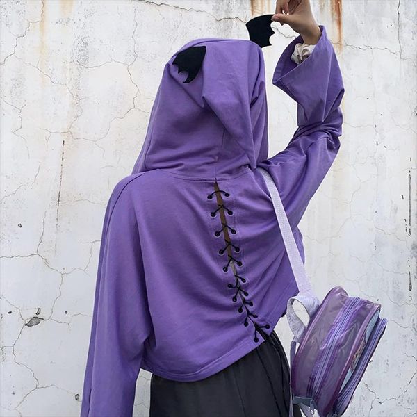 

европейский и американский стиль женщины толстовки пламя отпечатано с длинным рукавом поддельные две пьесы толстовка high street hip hop жен, Black