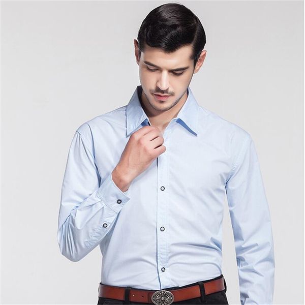 

men's dress shirts mens long sleeves shirt 2021 summer men fashion business slim male boy teenager big size s-8xl, White;black