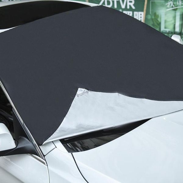 

snow blocking frost blocking car front windshield cover car clothing cover polyester fabric universal 1 pcs