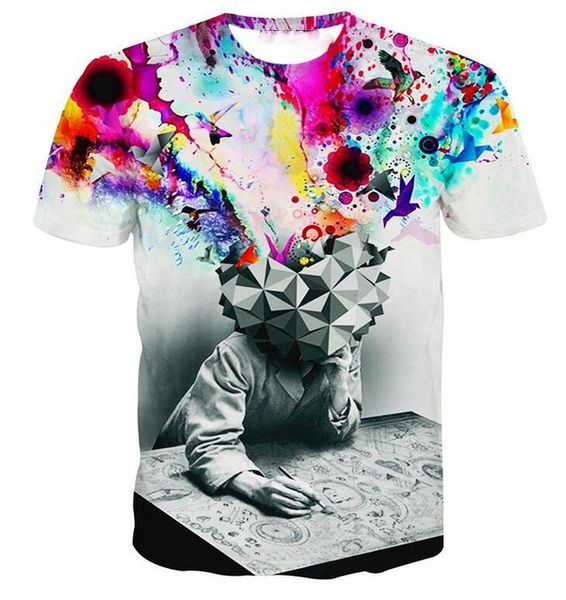 

cloudstyle new skull hd print clothing 3d print shirts humor anime oversized men clothing