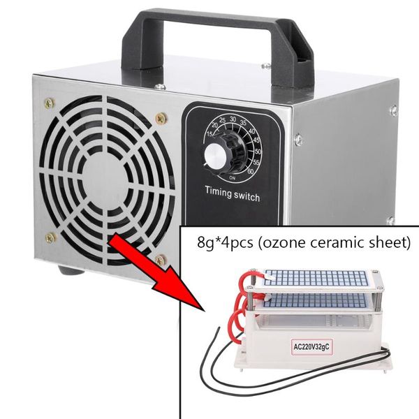 

ozone generator 32g o3 ozono generator deodorant disinfection air purifier cleaner sterilization equipment