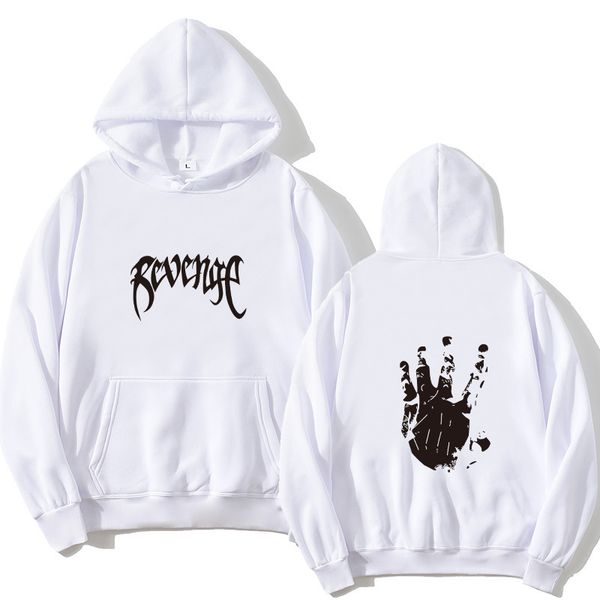 

warm fleece hoodie men's sweatshirt 2020 new autumn and winter 11 colors white hip-hop streetwear hoodie men's palm pattern, Black