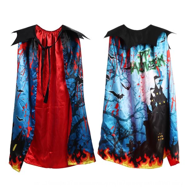 

children's double-layer printed for halloween children's double-layer printed for cloak cloak halloween saacm