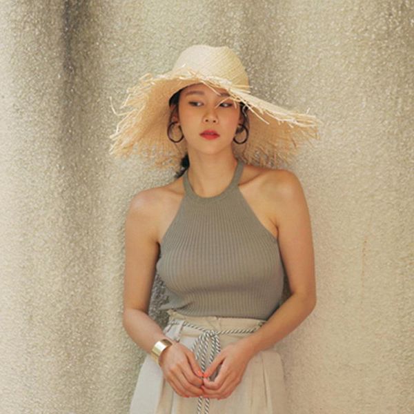 

2020 women sun hat uv protection foldable upf 50 + cotton bucket beach holiday hats summer hat women beach chapeau ete femme, Blue;gray