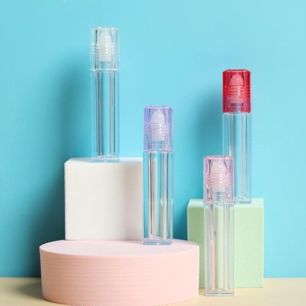 

lip gloss 1/3pcs 6.5ml square oil roll on bottle portable empty refillable makeup container tube vials