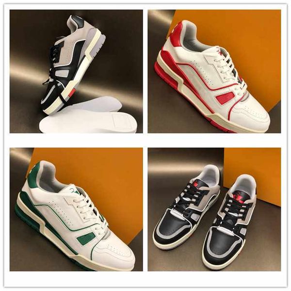 

2019 men's shoes men low sneakers fashion casual women shoes new white sneakers l genuine leather dad, Black