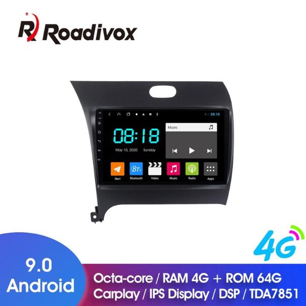 

9" android 9.0 4g rom 64g car dvd for kia cerato forte 2013-2020 car radio multimedia player gps navigation system head