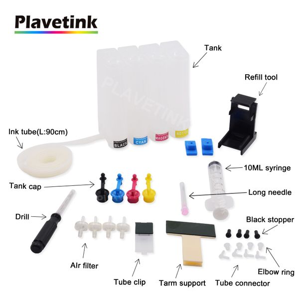 

continuous ink supply systems plavetink diy ciss 302xl for 302 xl cartridge deskjet 2130 2135 1110 3630 3632 officejet 3830 3834 465 printer