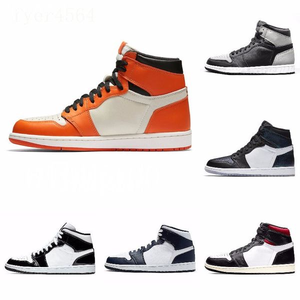 

новый 1s high top 3 разрушенного og бред toe banned game royal обувь мужская 1s тень тапок высокого качество с коробкой j # 08-158