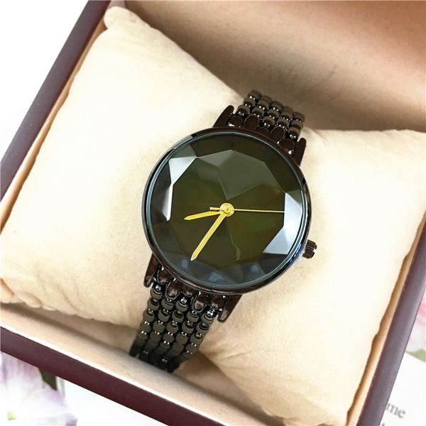 

new fashion woman watch stainless steel lady quartz clock rose gold woman watch luminous wristwatch colorful life waterproof, Slivery;brown