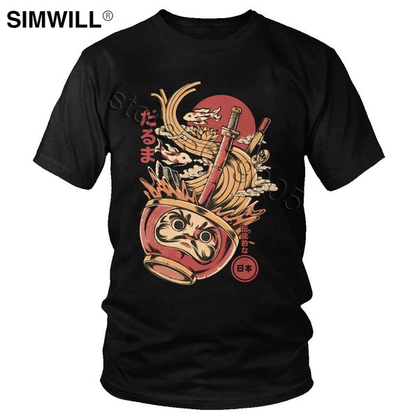 

марка мужская дарума ramen япония t shirt urban японская кухня kaiju футболки с коротким рукавом хлопок тенниски handsome fans одежда tee