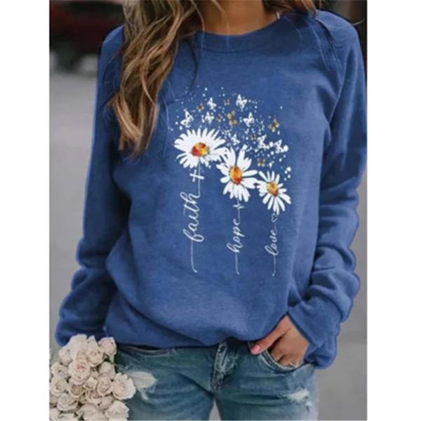 

european and american fashion women's style sweater autumn print round neck long sleeve kg-24, Black