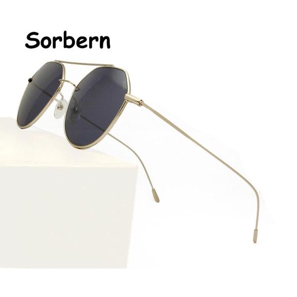 

brand design square metal sunglasses men irregular round frame male sun glasses for women trends zonnebril heren uv400 shades, White;black