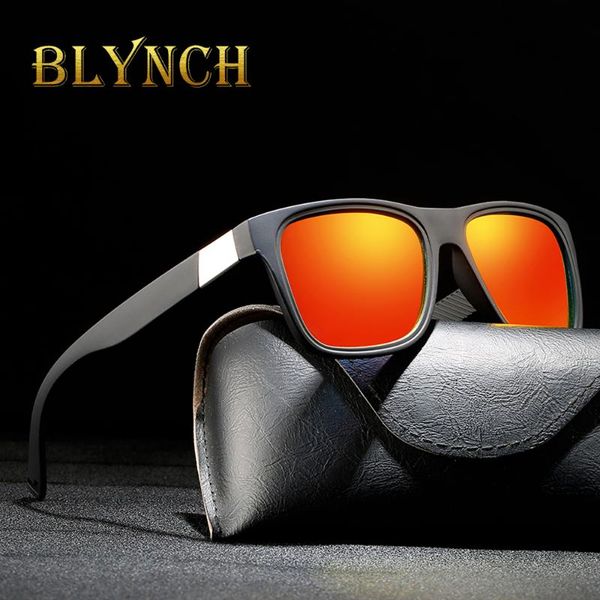 

blynch merk fashion zonnebril mannen gepolariseerde zonnebril mannen rijden zwart frame shades eyewear oculos, White;black