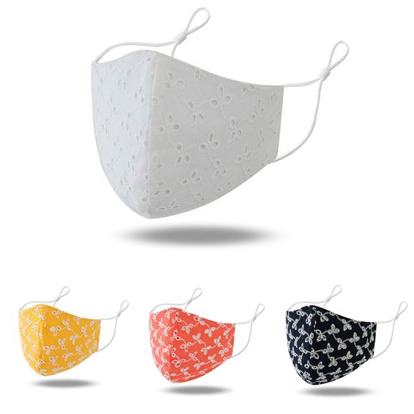 

designer reusable washable face mask thin three-dimensional white face mask men and women breathable cotton mask