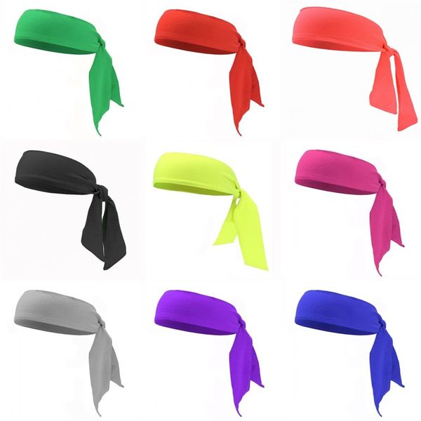 

мода упругие бандо без бретелек tie сучки hairbands полиэстер ткань красочные оголовье взрослых kid fit принадлежности йога теннис coverchie