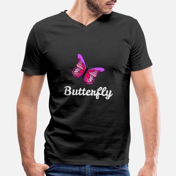 

butterfly pink t shirt men knitted tee shirt s-xxxl homme famous new style summer leisure shirt