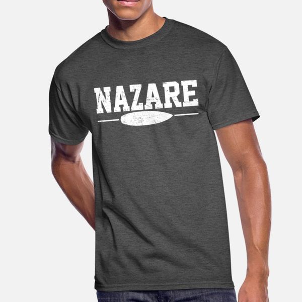 

nazare portugal surfing t shirt men personalized 100% cotton o neck clothing interesting building spring slim shirt