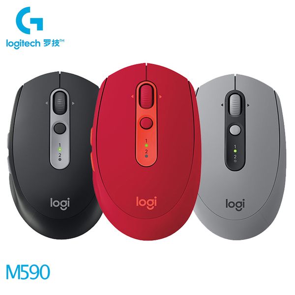 

m590 wireless mute bluetooth mouse 2.4ghz unifying dual mode 1000 dpi multi-device optical silent mouse office pc mice