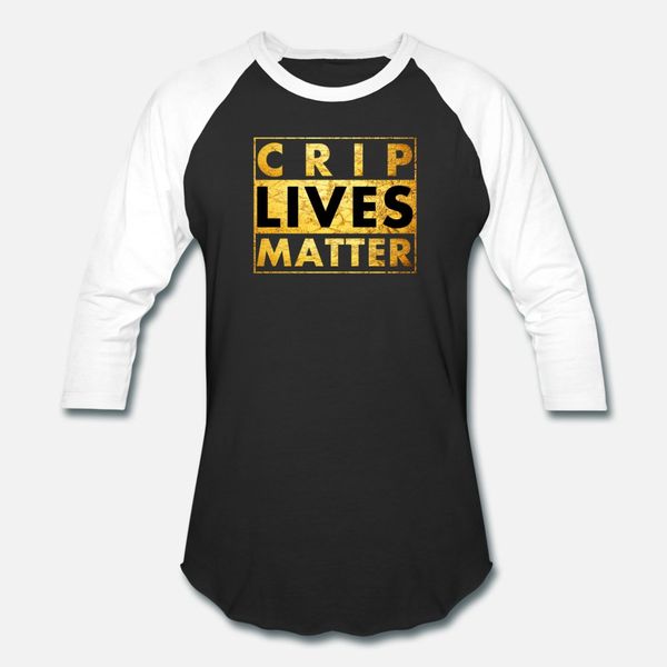 

crip lives matter gold version t shirt men famous cotton s-xxxl normal famous funny spring autumn standard
