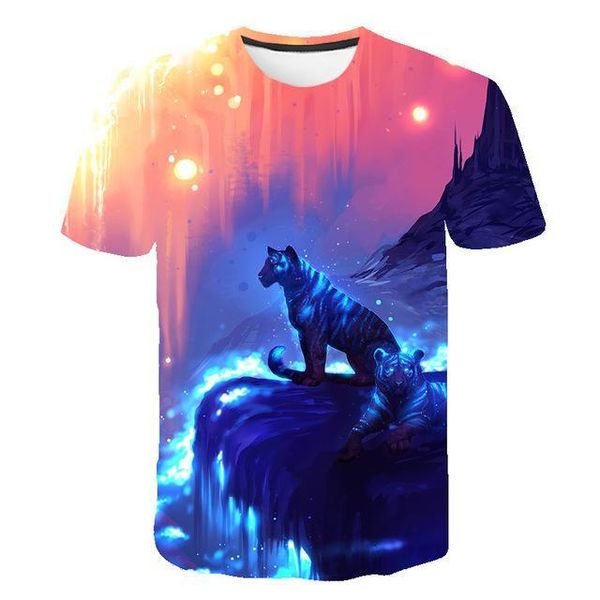 

animal cool summer running male male 3d print shirts graphic graphic anime men clothing