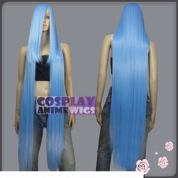 

130cm baby blue hi_temp series 55cm extra long bang cosplay wigs 99_4134, Golden;white